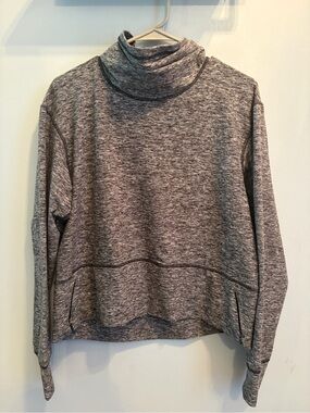 Lululemon Heather Gray Turtleneck Pullover Sweater
